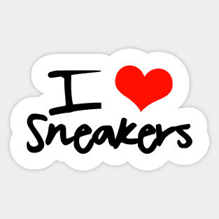 I Love Sneakers Sticker